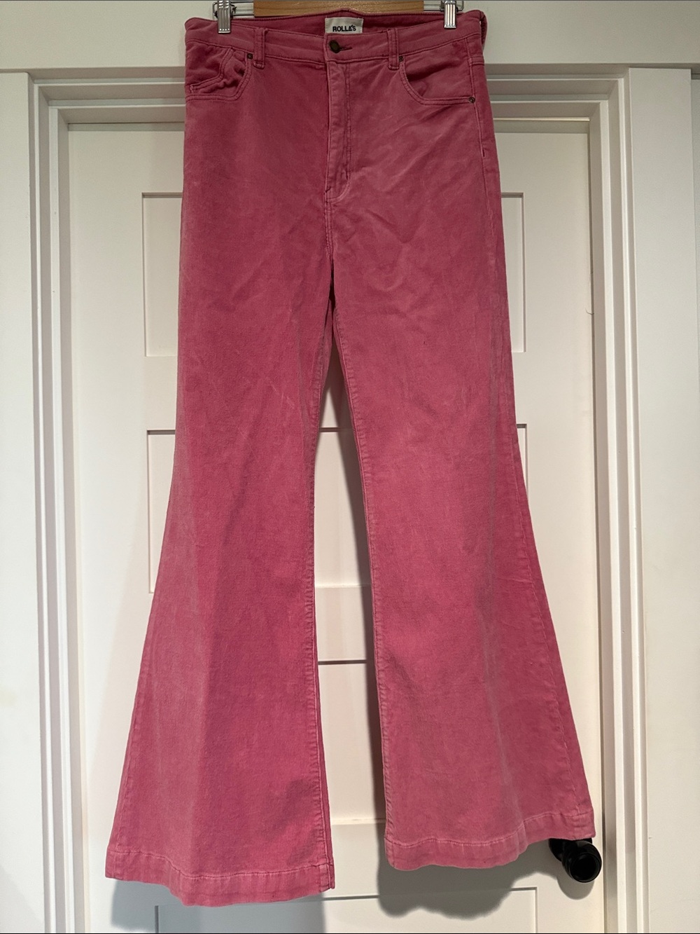 NWOT ROLLA'S Rose Pink Corduroy Flared Jeans